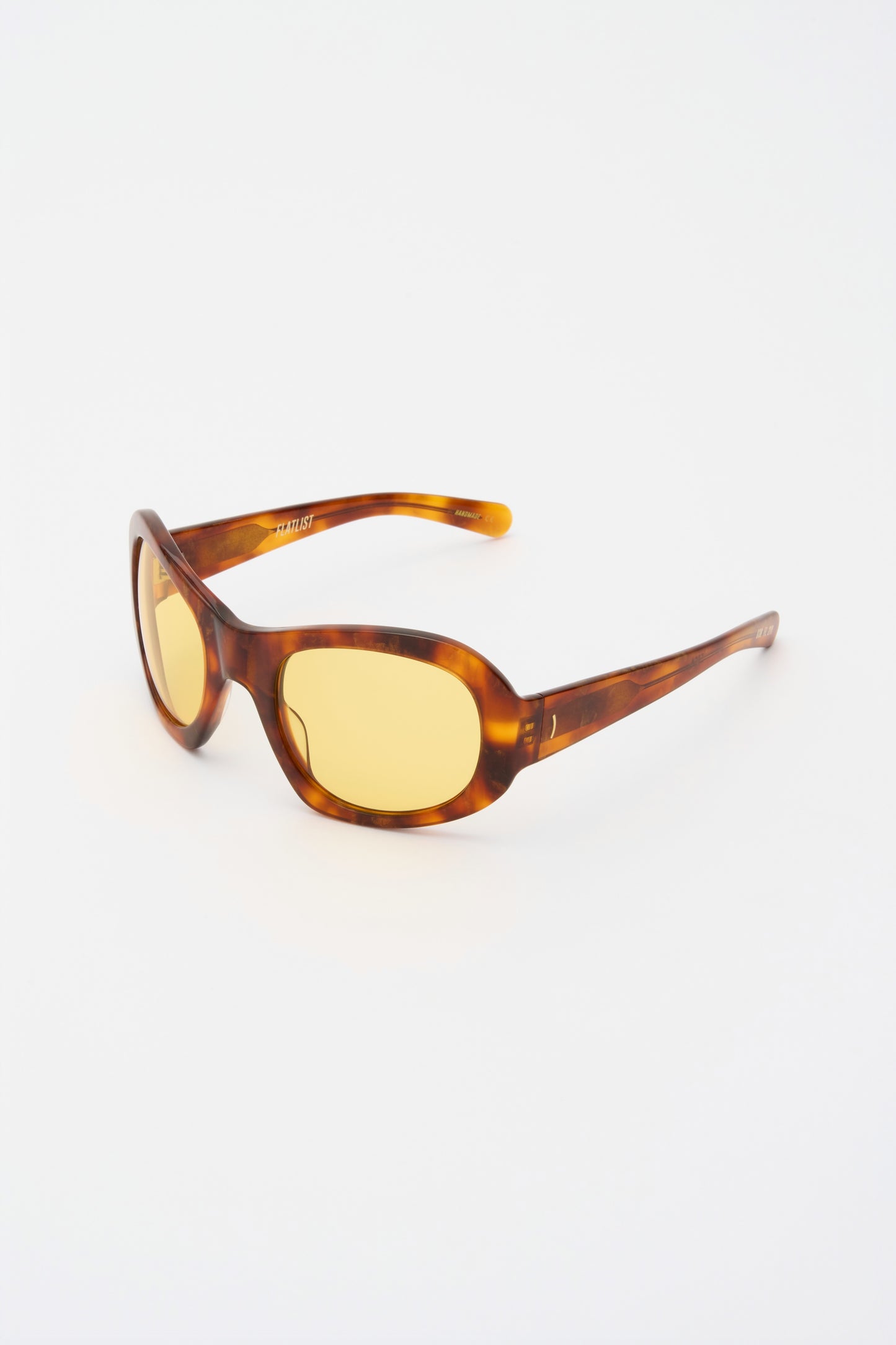 EZRA Shimmery Horn / Solid Yellow Lens