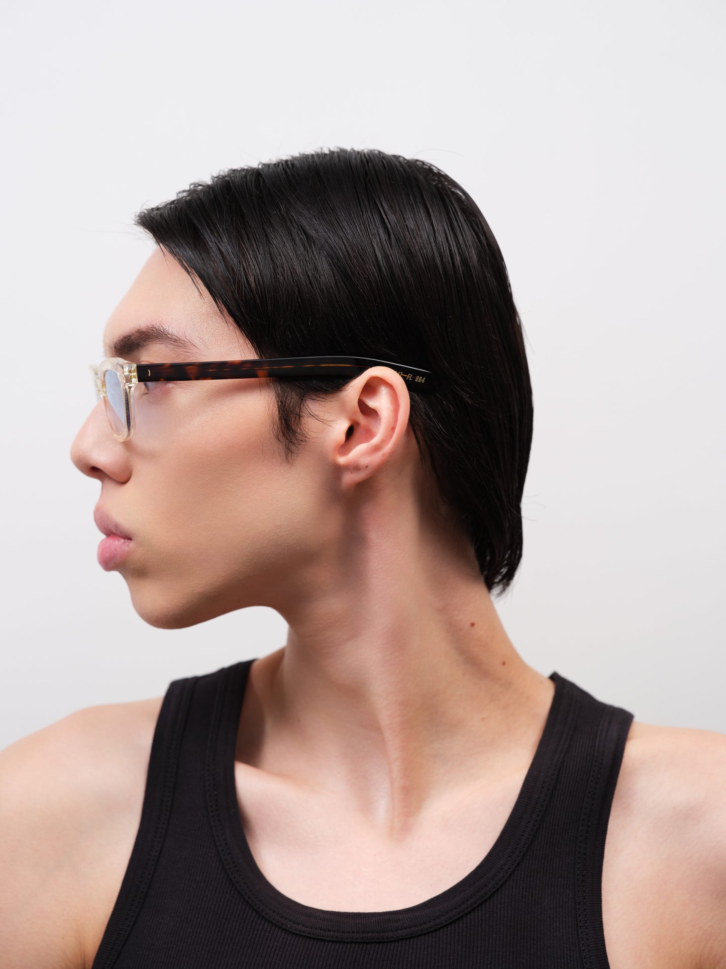 CLINT Crystal Yellow / Dark Tortoise / Light Blue Lens