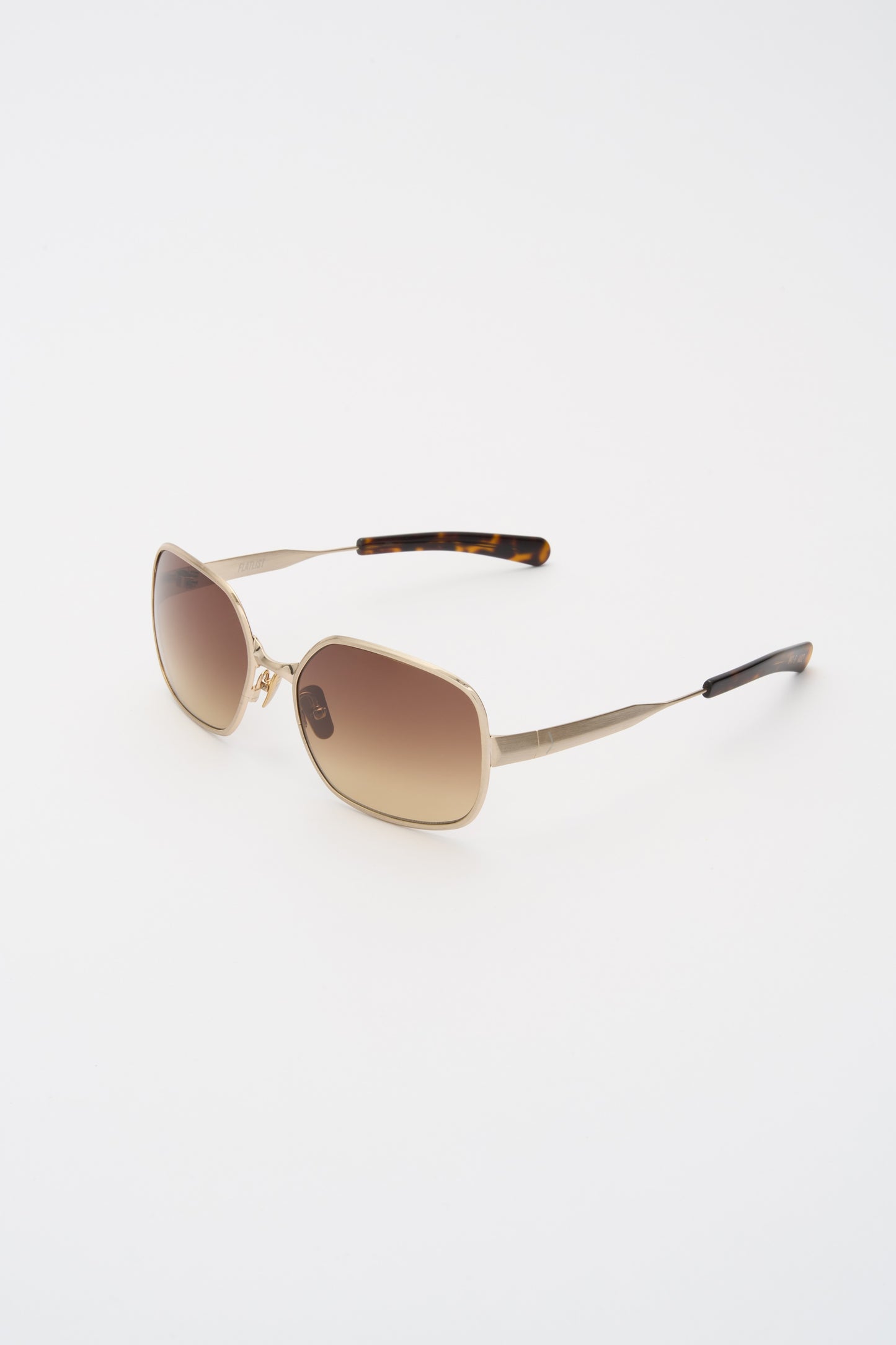 TYLER Brushed Light Gold / Brown Gradient Lens