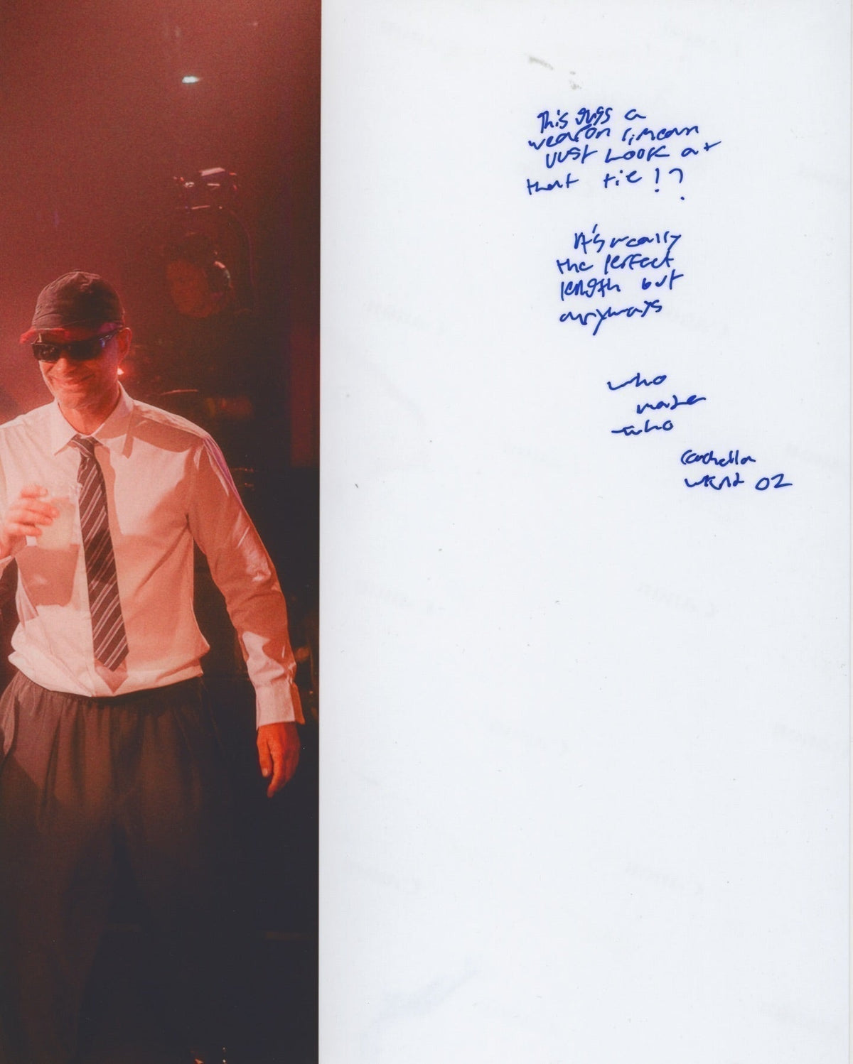 WhoMadeWho wearing FLATLIST at Coachella