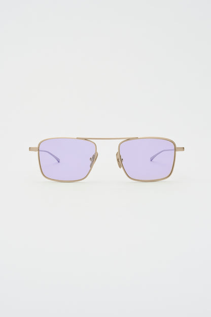 REED Brushed Light Gold / Light Purple Lens