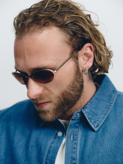 COHEN (ABOUT:BLANK) Brushed Gold / Dark Tortoise / Light Brown Gradient Lens