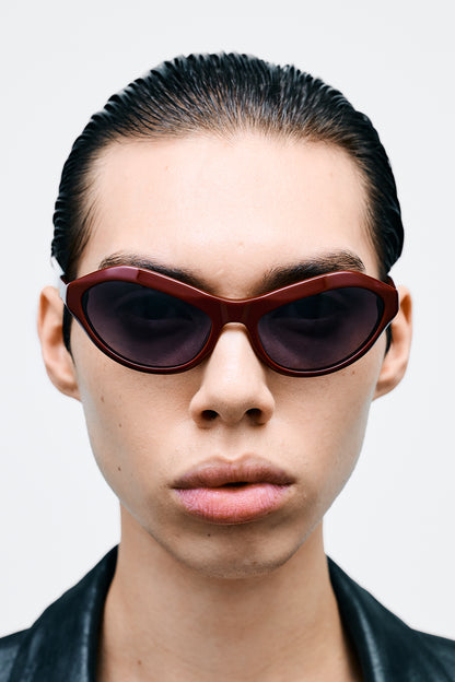 AKIWA Solid Bordeaux / Grey Gradient Lens