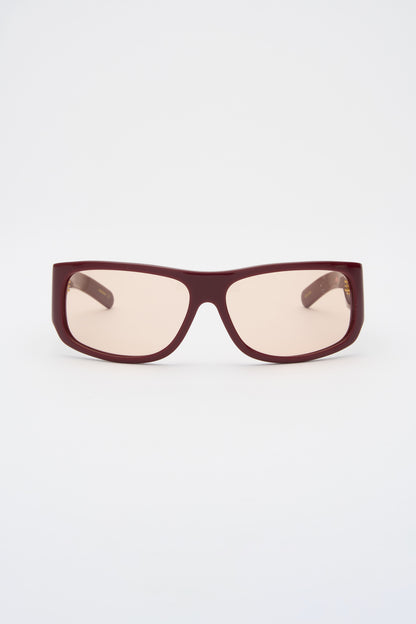 APRIL Solid Bordeaux / Peach Lens