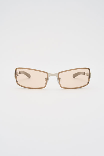 AXL Brush Titanium Solid Silver Mink / Peach Lens