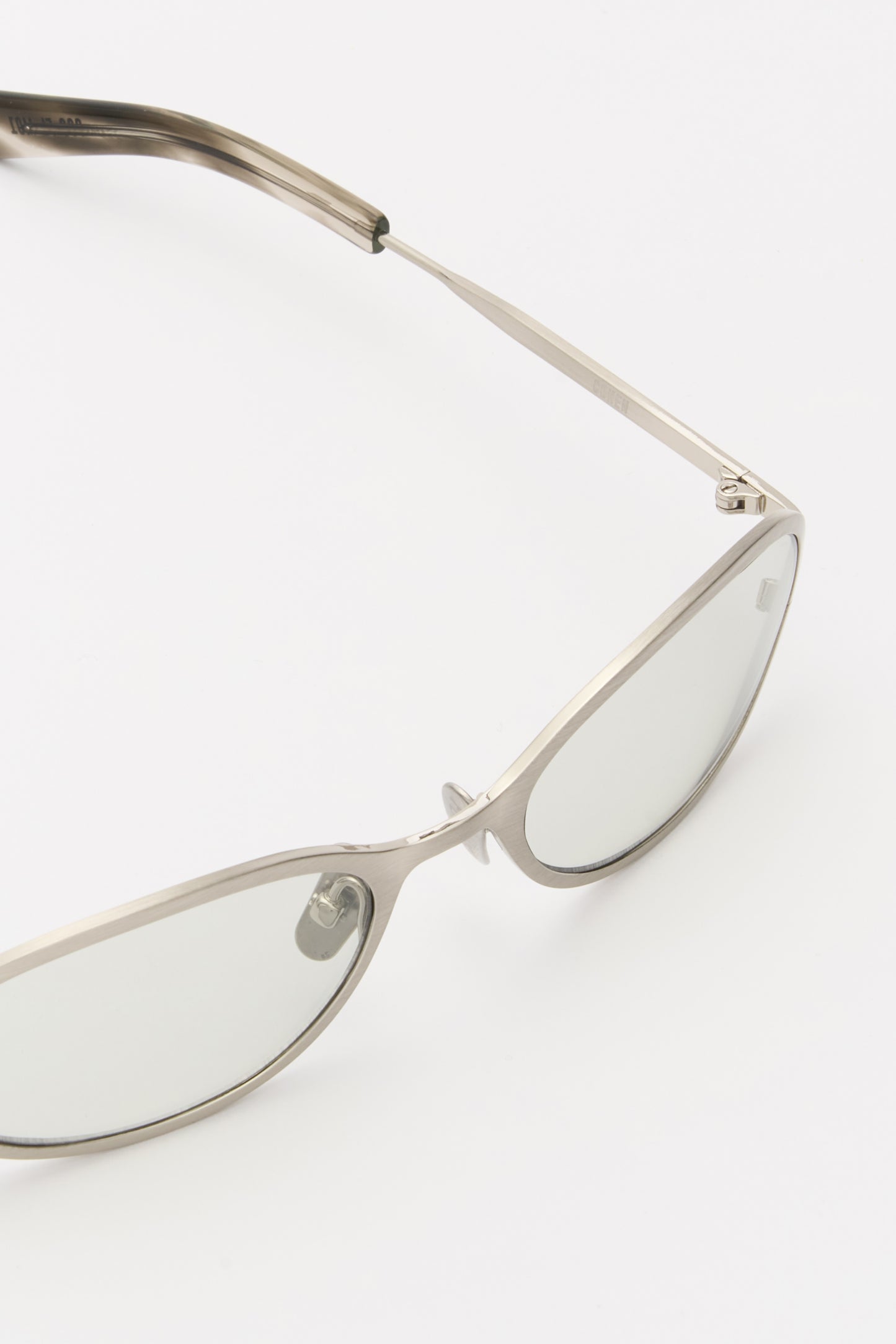COHEN Brushed Silver / Transparent Grey Lens