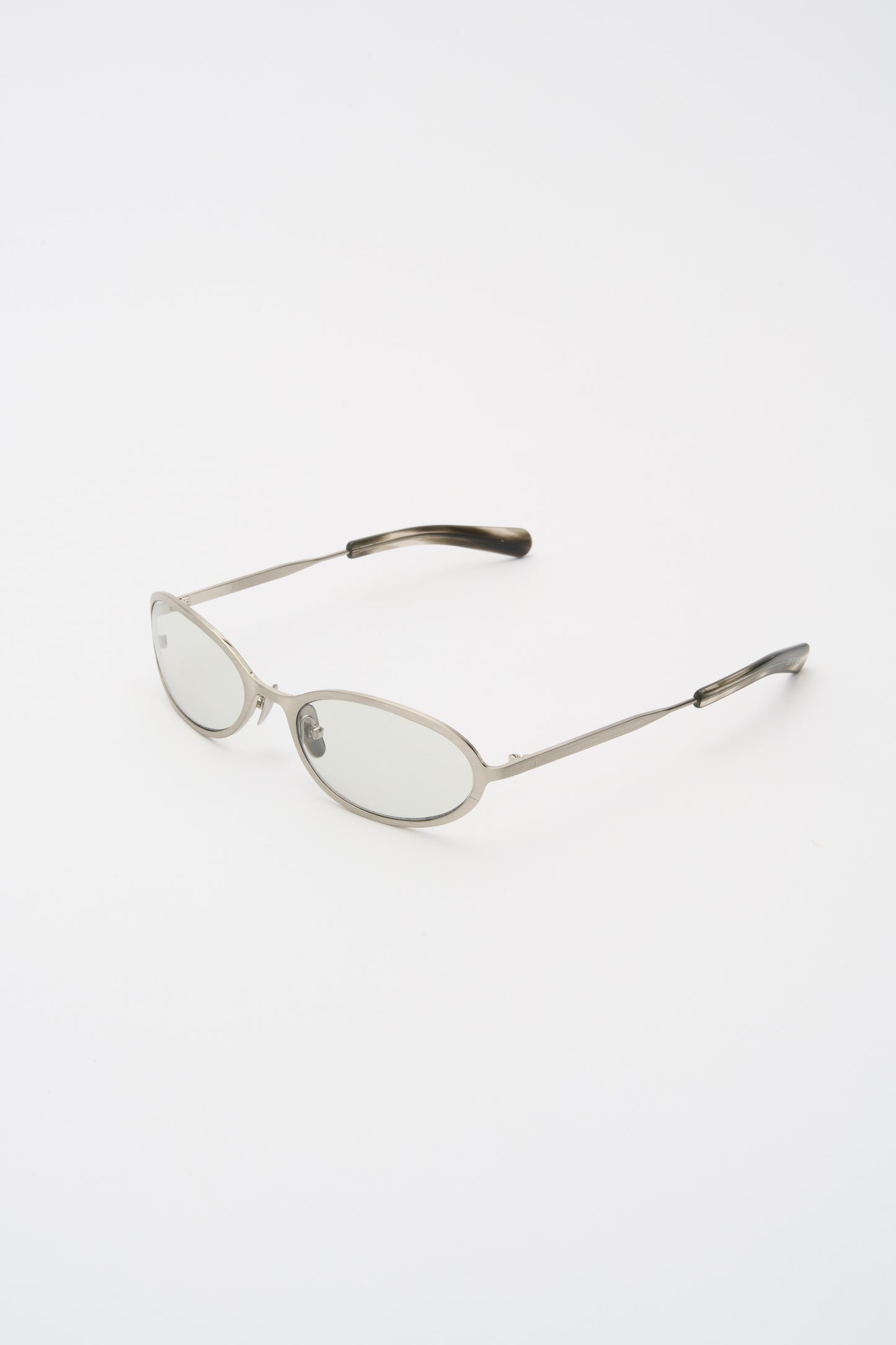 COHEN Brushed Silver / Transparent Grey Lens