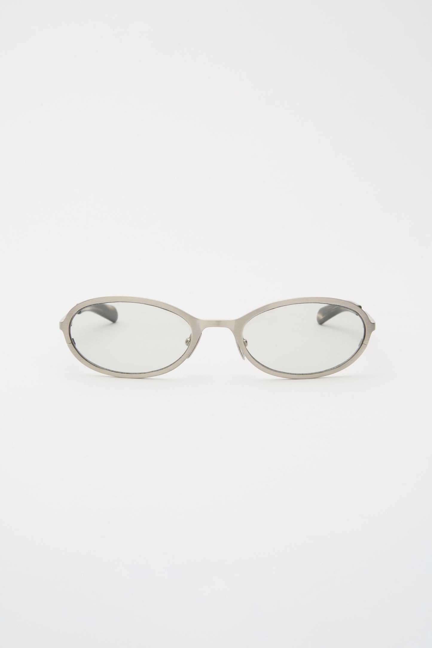 COHEN Brushed Silver / Transparent Grey Lens