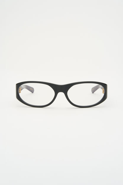 EDDIE KYU Solid Black / Clear Blue Light Lens
