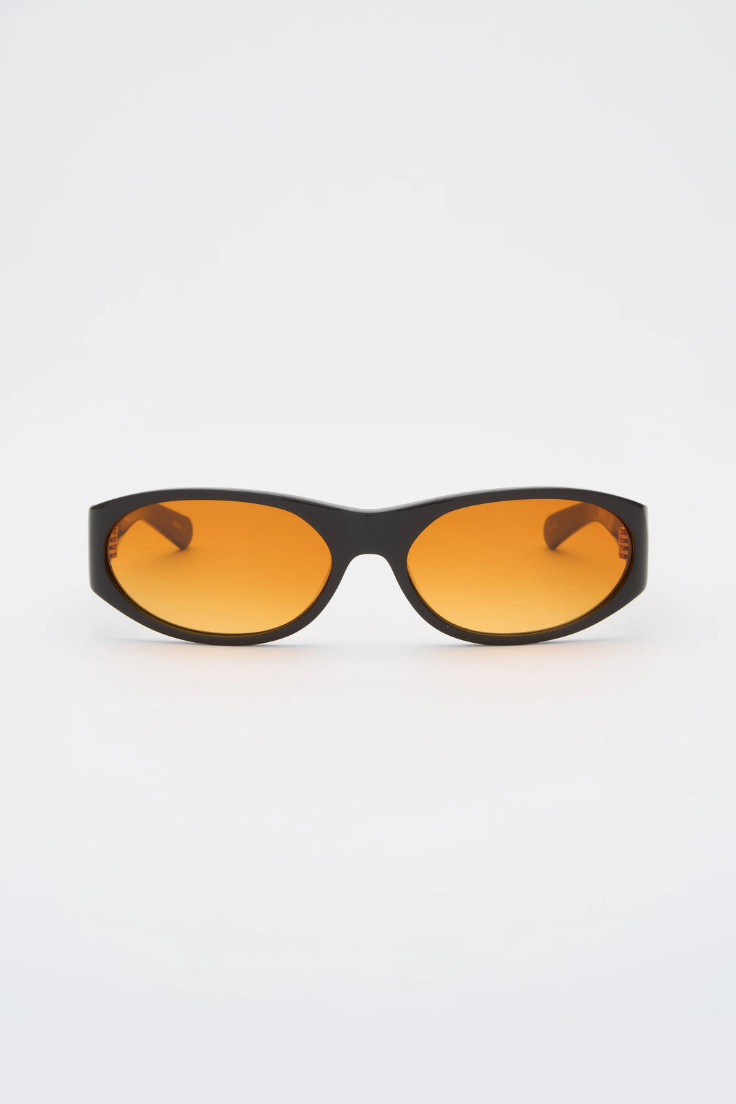 EDDIE KYU Solid Brown / Sunset Orange Lens