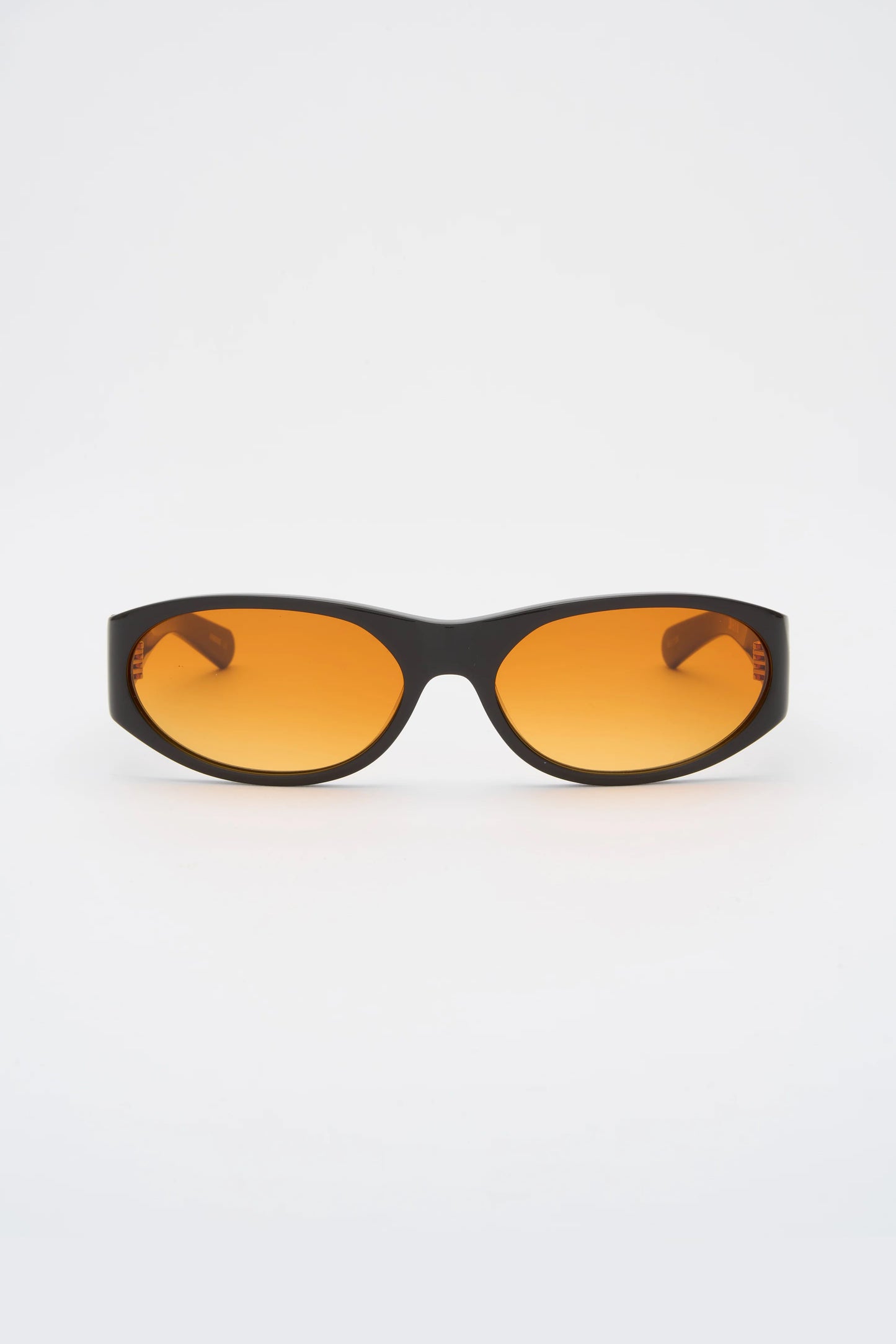 EDDIE KYU Solid Brown / Sunset Orange Lens