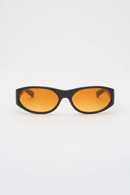 EDDIE KYU Solid Brown / Sunset Orange Lens