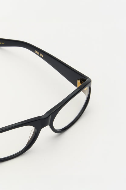 EDDIE KYU Solid Black / Clear Blue Light Lens
