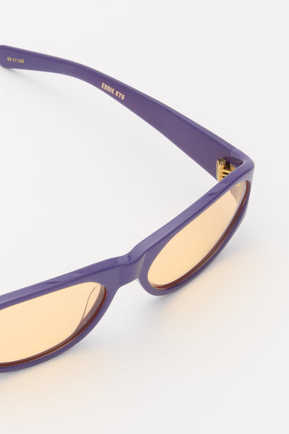 EDDIE KYU Solid Lilac / Orange Blue Light Lens