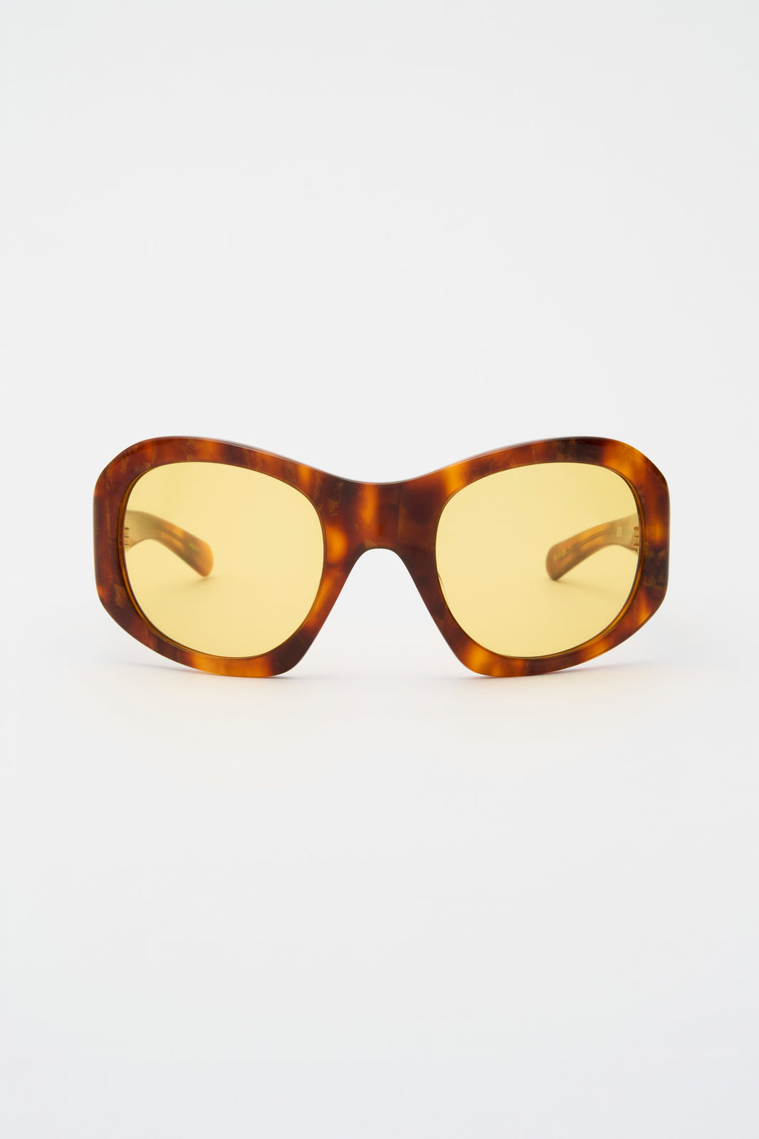 EZRA Shimmery Horn / Solid Yellow Lens