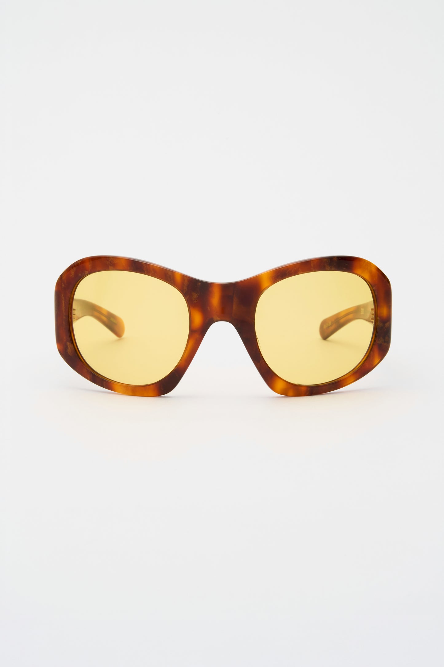 EZRA Shimmery Horn / Solid Yellow Lens