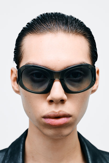 EZRA Crystal Duck Green / Green Gradient Lens