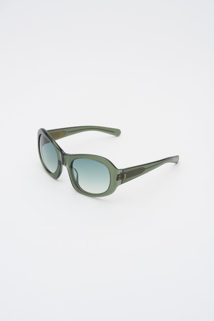 EZRA Crystal Duck Green / Green Gradient Lens