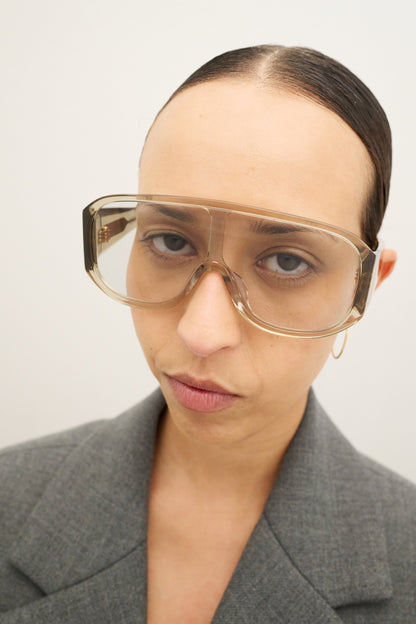 JOHN JOVINO Clear Grey / Transparent Grey Lens