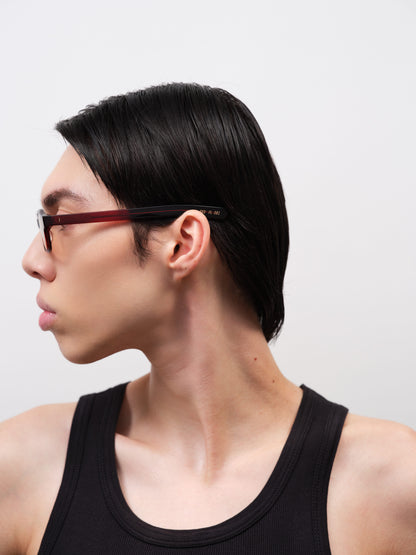 HANKY Crystal Burgundy / Peach Lens