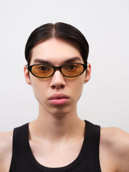 OLYMPIA Olive Horn / Yellow Lens