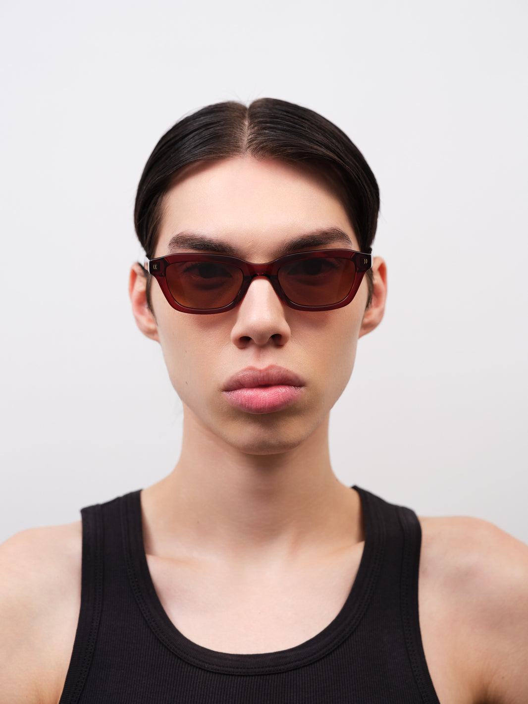 CLINT Crystal Burgundy / Brown Gradient Lens