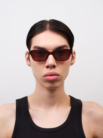 CLINT Crystal Burgundy / Brown Gradient Lens