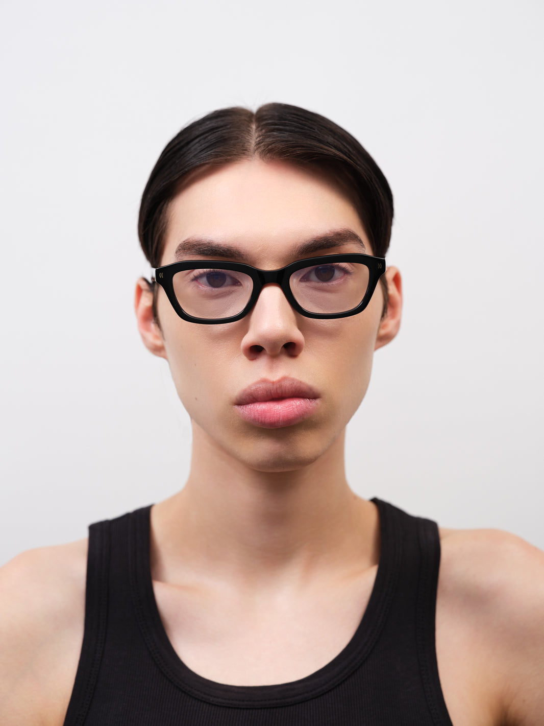 CLINT Solid Black / Clear Blue Light Lens