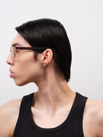 PALMER Crystal Beige / Dark Tortoise / Peach Lens