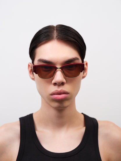 DEACON Solid Bordeaux / Brown Gradient Lens