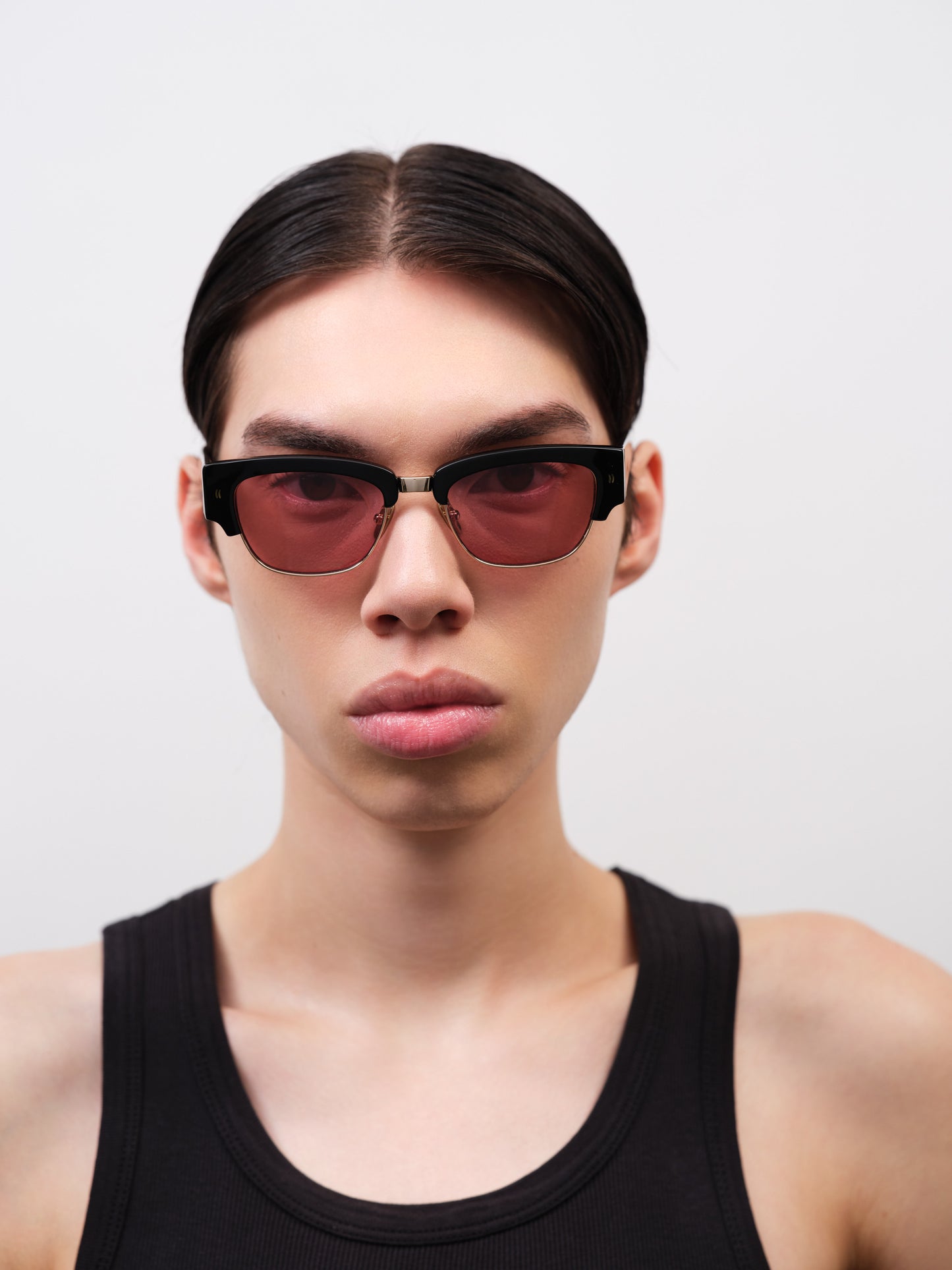 DEACON Solid Black / Dust Pink Lens