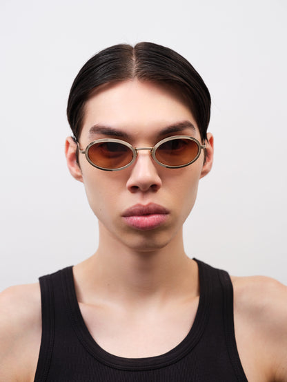 RENO Brushed Light Gold / Classic Havana / Brown Gradient Lens