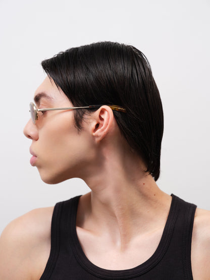 RENO Brushed Light Gold / Classic Havana / Brown Gradient Lens