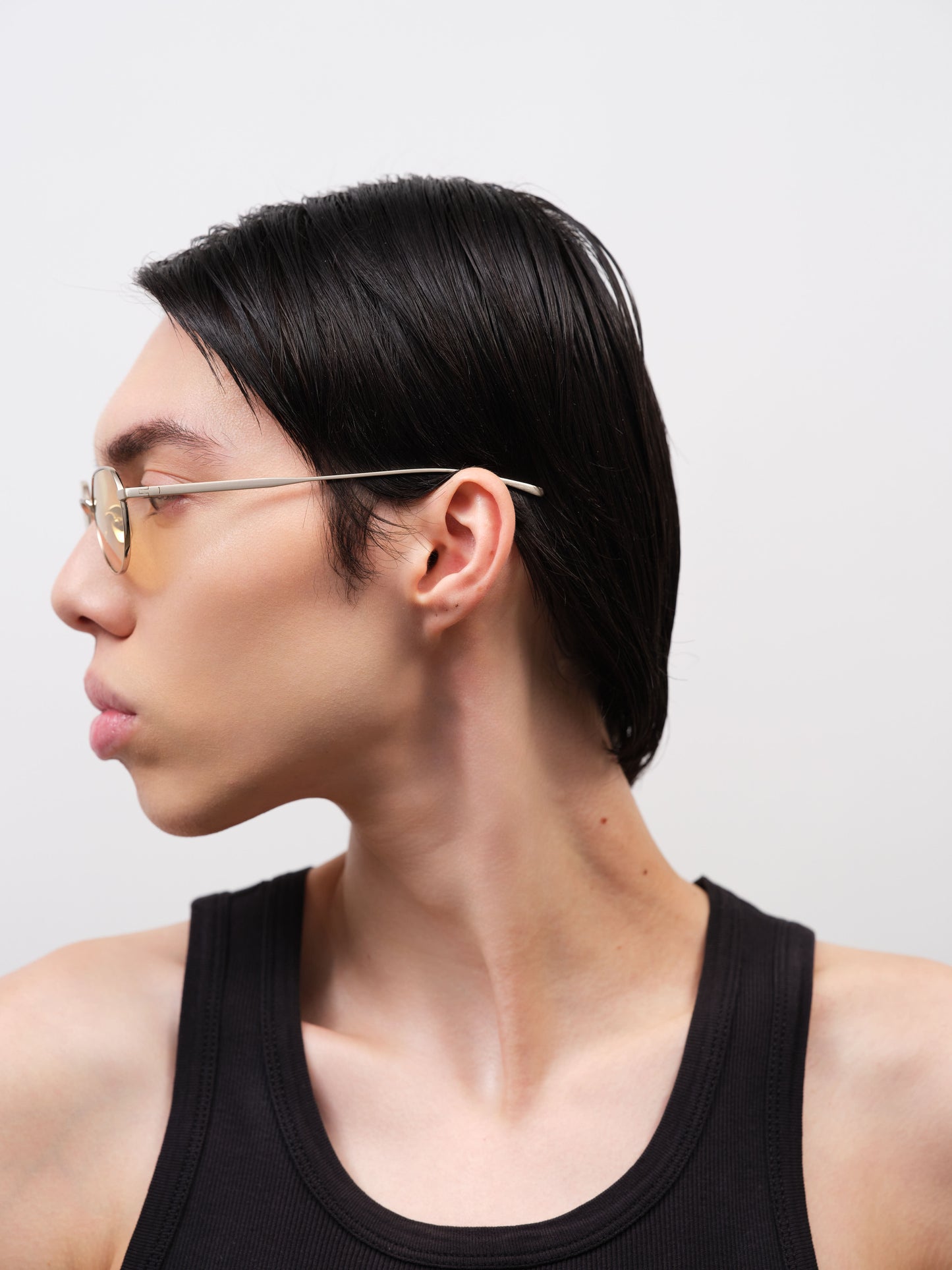 LUCIEN Brushed Light Gold / Yellow Lens