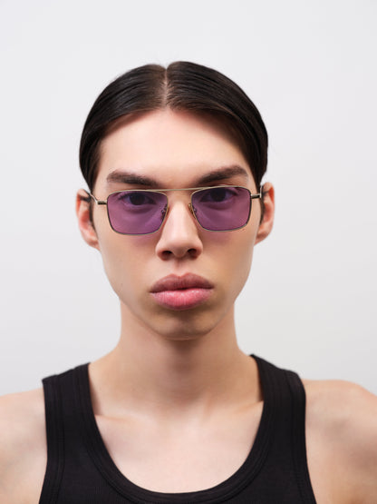REED Brushed Light Gold / Light Purple Lens