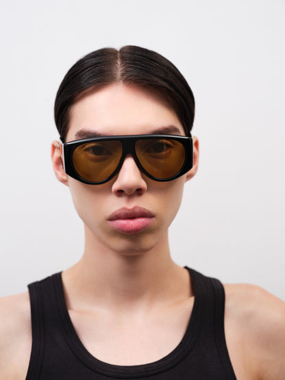 BERLYN Solid Black / Smoke Olive lens