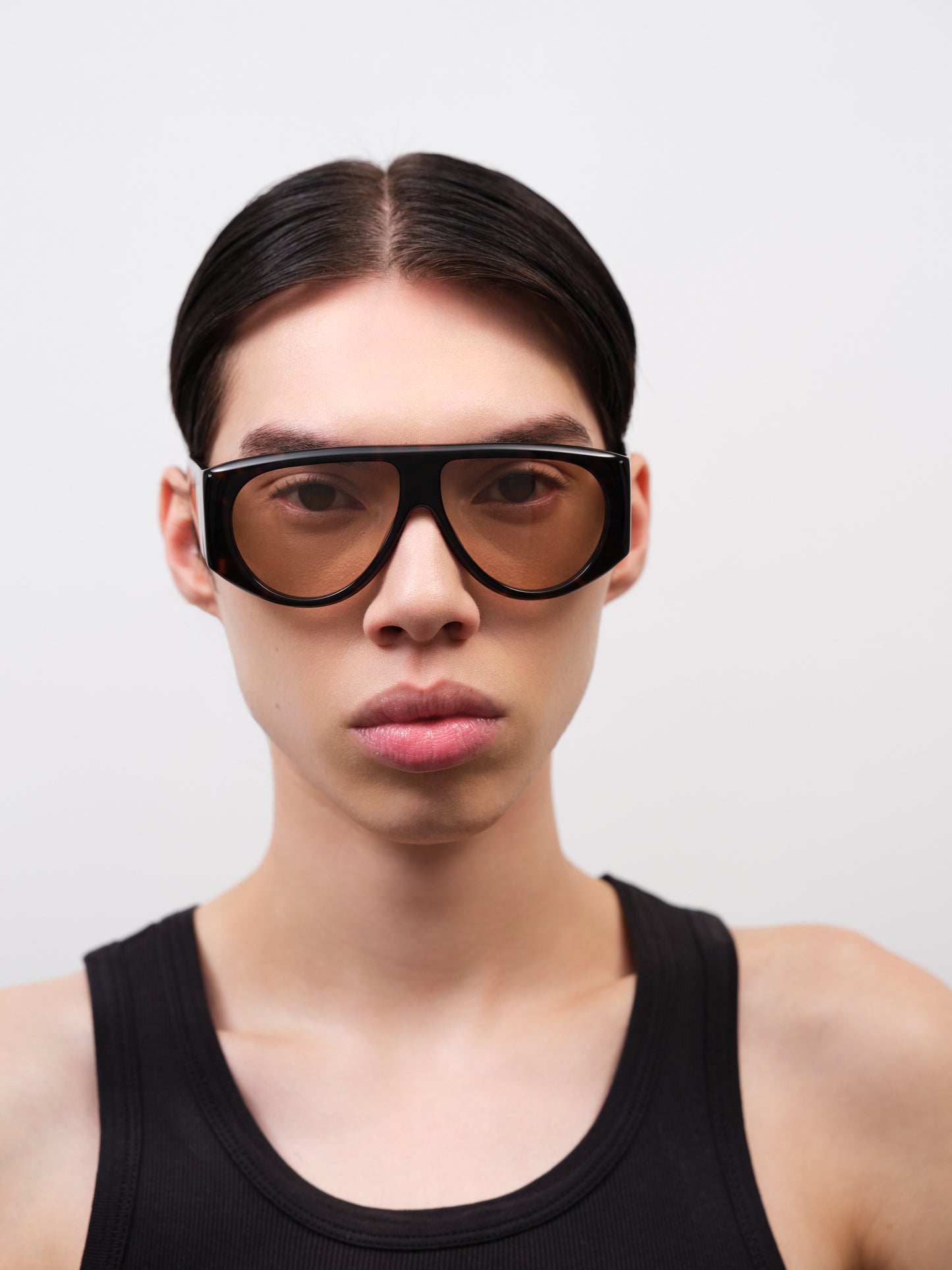 BERLYN Dark Tortoise / Peach Lens