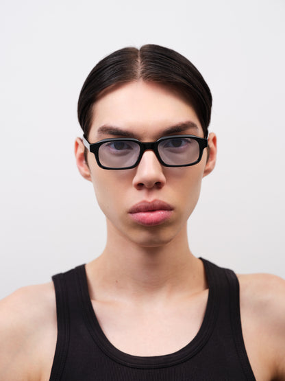HANKY Solid Black / Light blue gradient lens