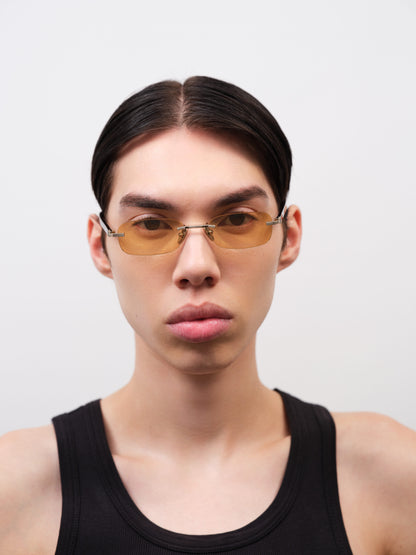 MILO Brushed Gold / Dark Tortoise / Yellow Lens
