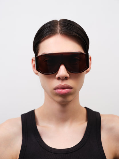 JOHN JOVINO Crystal Brown / Solid Brown Lens