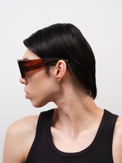JOHN JOVINO Crystal Brown / Solid Brown Lens