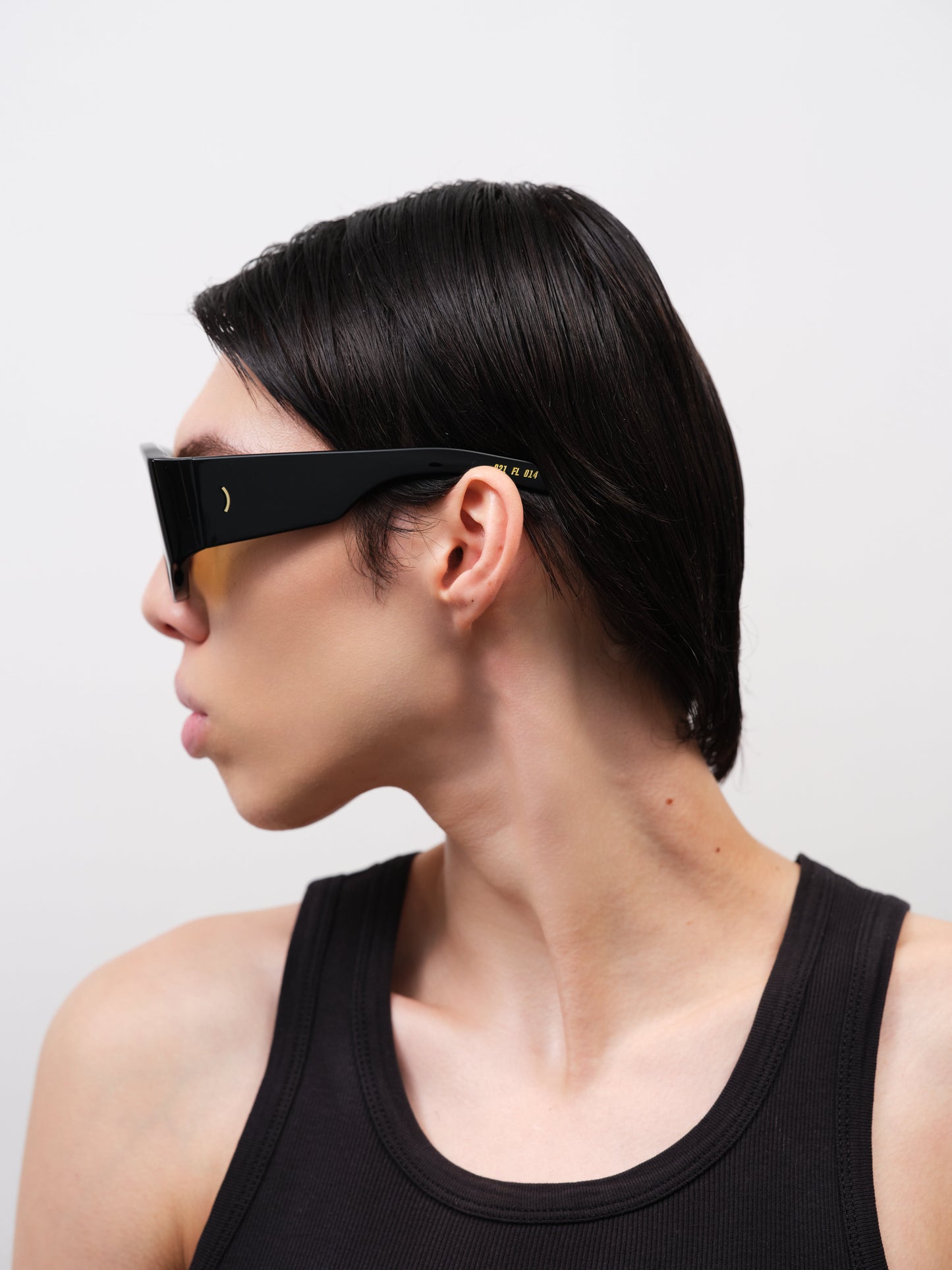 JOHN JOVINO Solid Black / Smoke Olive Lens
