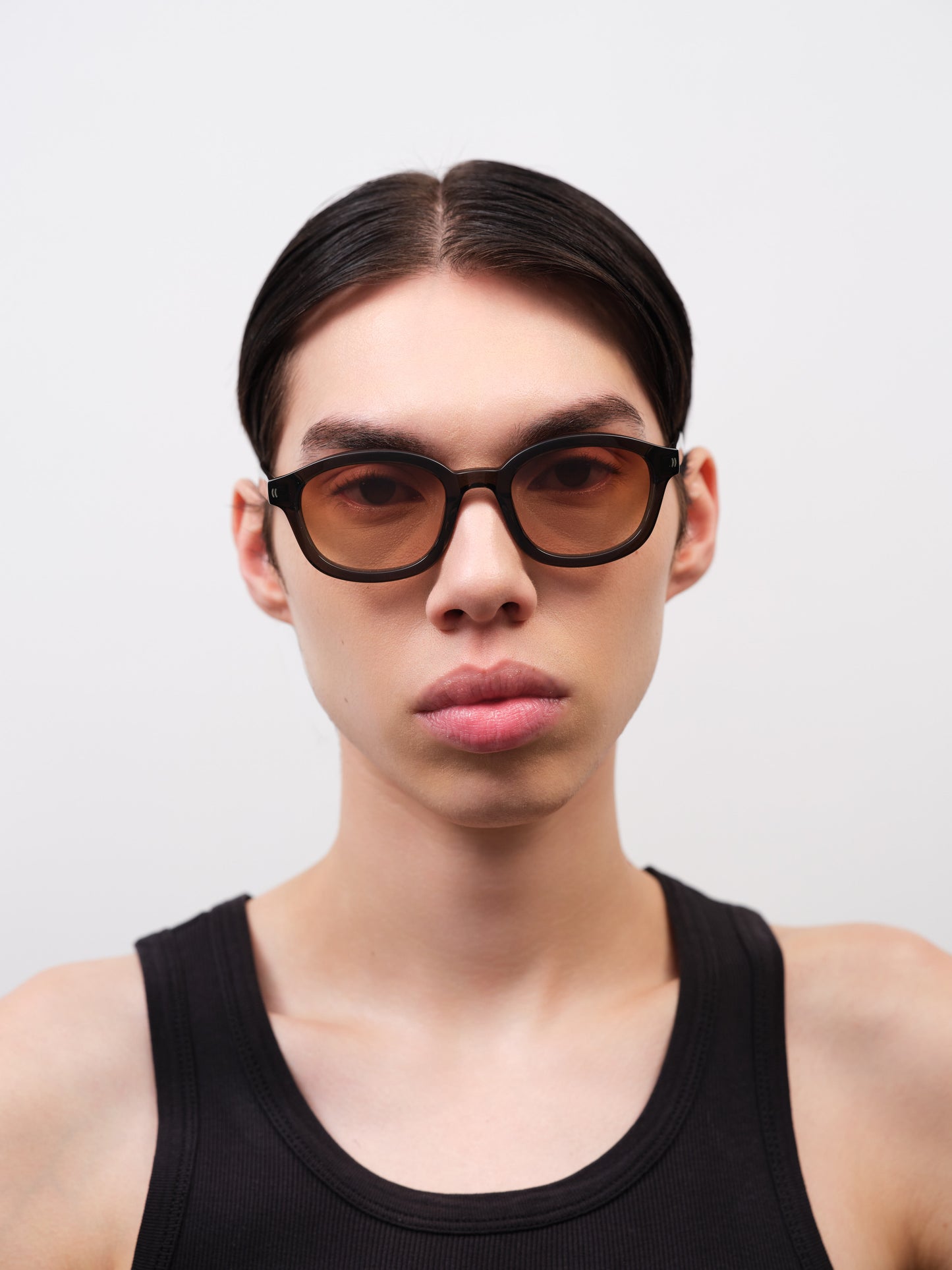THEO Crystal Warm Grey / Light Brown Gradient Lens