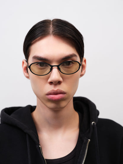 COHEN (ABOUT:BLANK) Matte Black / Chill Out Green Lens