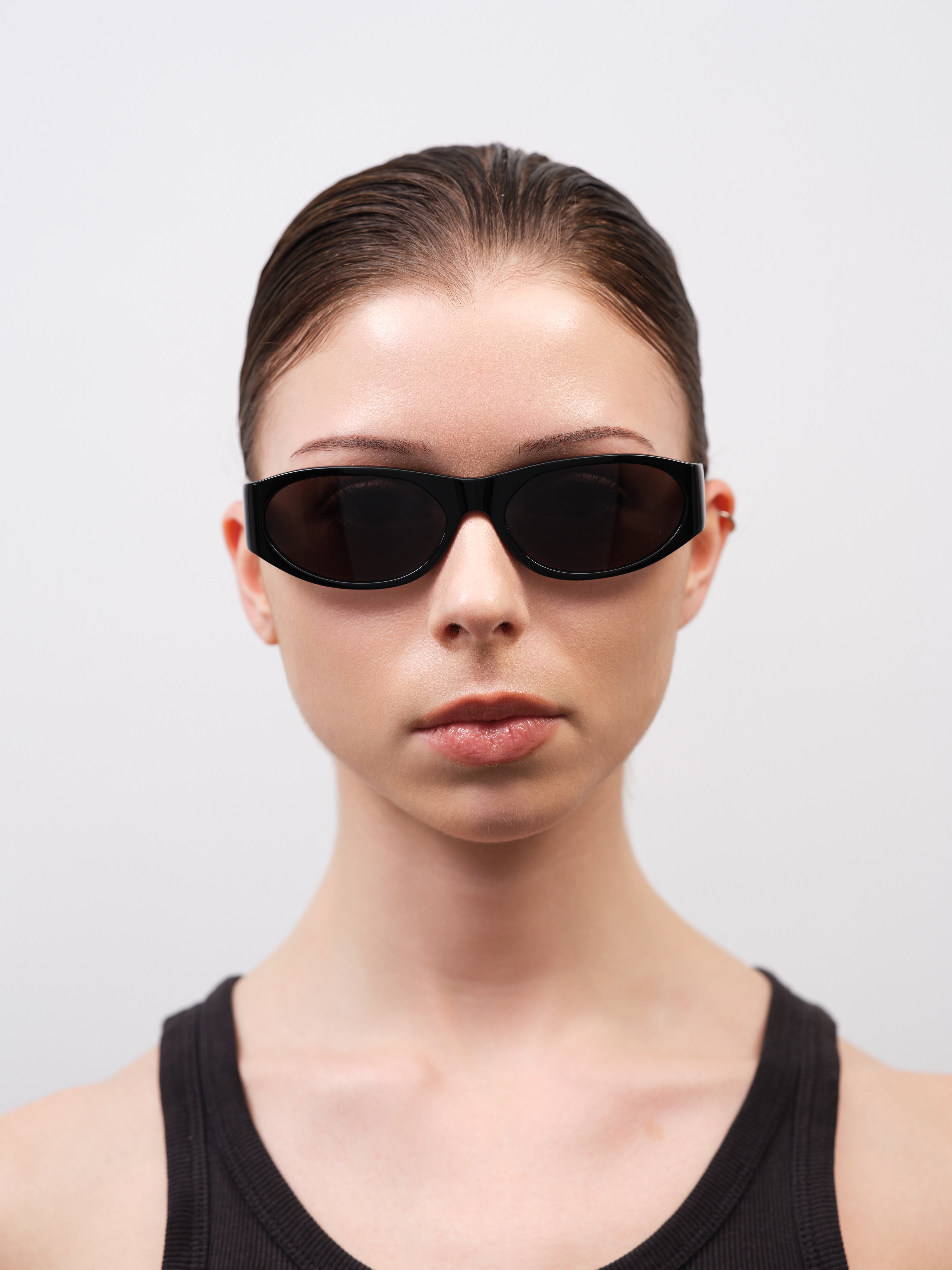 EDDIE KYU Solid Black / Solid Black Lens | FLATLIST – FLATLIST EYEWEAR