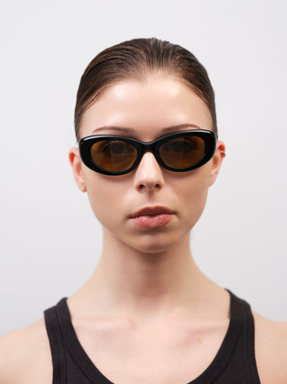RAMONA Solid Black / Smoked Olive Lens