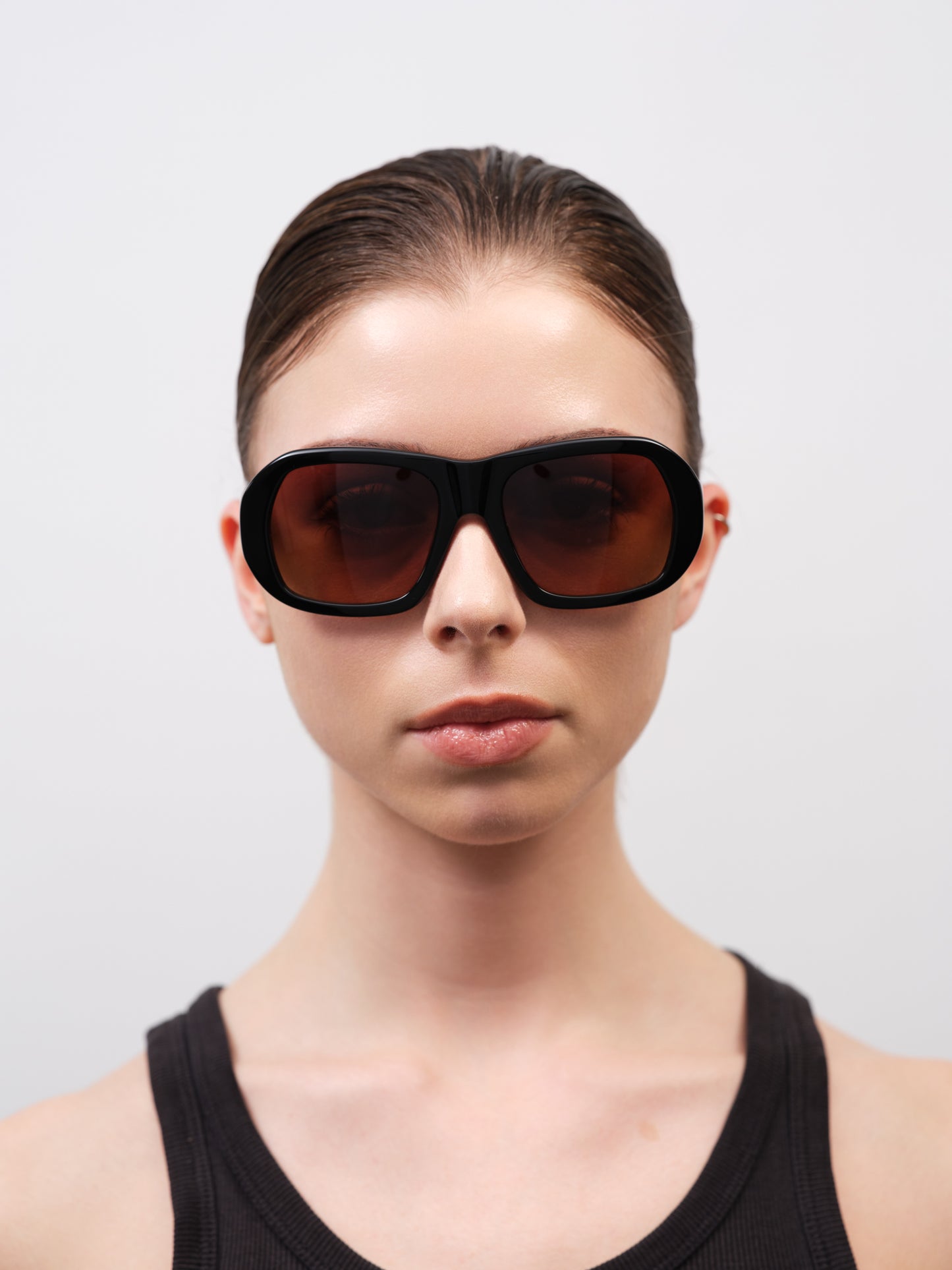 FORD Solid Black / Brown Gradient Lens