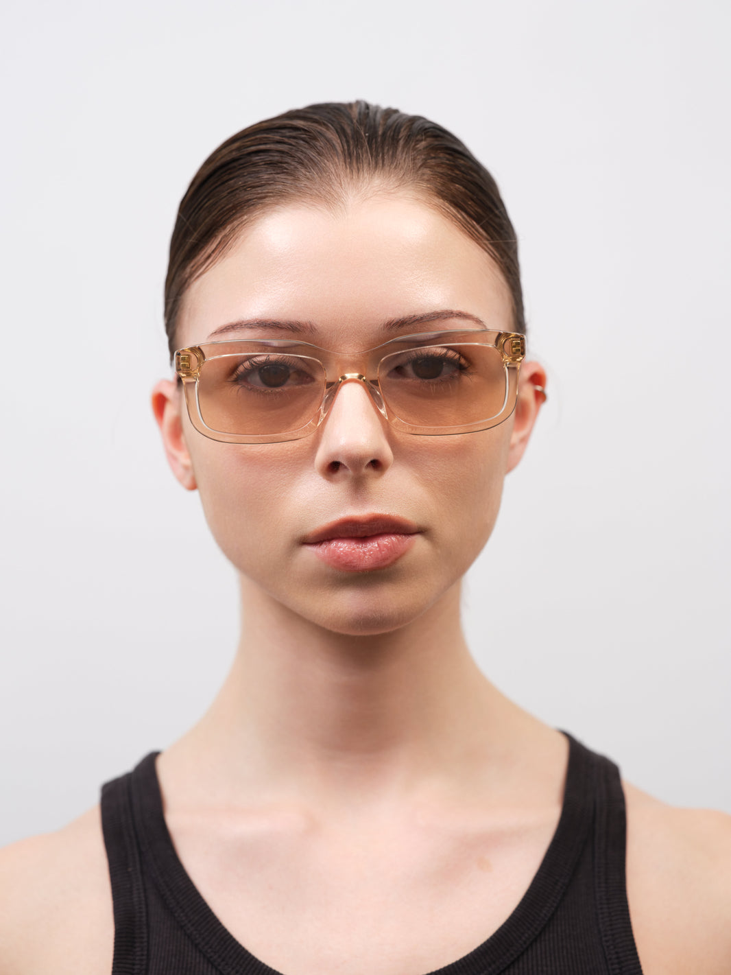PALMER Crystal Beige / Dark Tortoise / Peach Lens