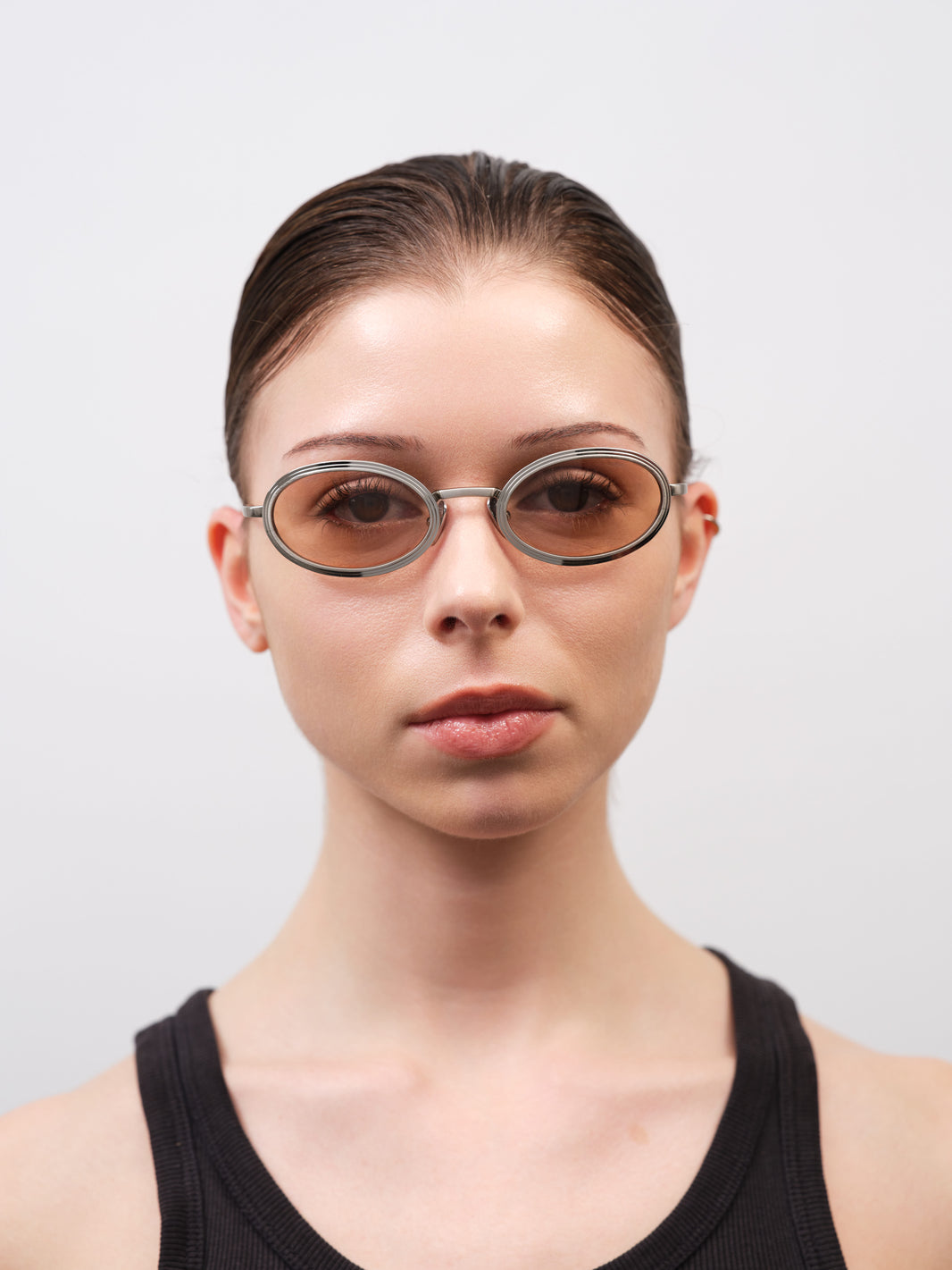 RENO Brushed Silver / Carrara Fantasy / Peach Lens