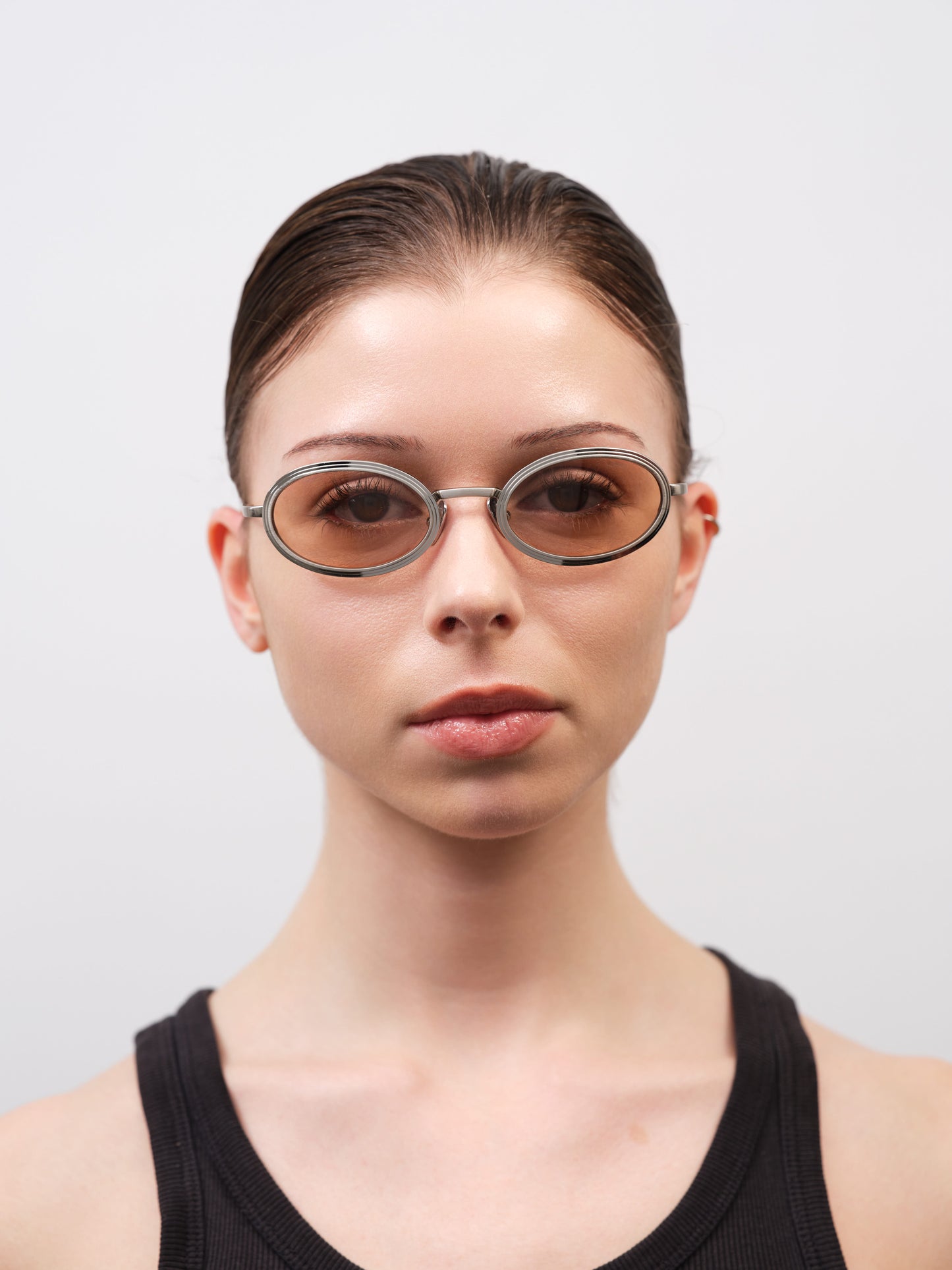 RENO Brushed Silver / Carrara Fantasy / Peach Lens